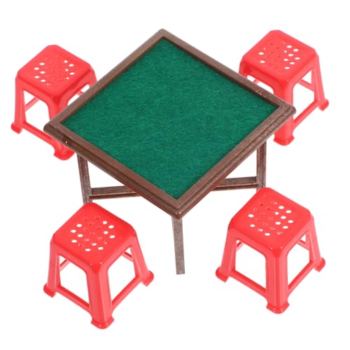 LRXIYODE 1satz Miniatur Möbelset Für Puppenhaus Mahjong Tisch Und Stühle Für Kreative Dekoration Und Fotografie Von Mikrolandschaften Langlebig Und Detailverliebt Gestaltet LRXIYODE 1satz Miniatur Möbelset Für Puppenhaus Mahjong Tisch Und Stühle Für Kreative Dekoration Und Fotografie Von Mikrolandschaften Langlebig Und Detailverliebt Gestaltet von LRXIYODE