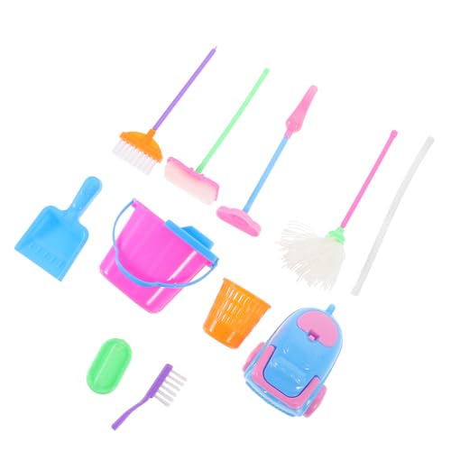 LRXIYODE 1 Satz Puppenzubehör versorgen für Kleinkinder reinigen bevorzugen lustiges Kinderspielzeug Hausreinigungsspielzeug Mini-Sachen Kinderaccessoire Plastik von LRXIYODE