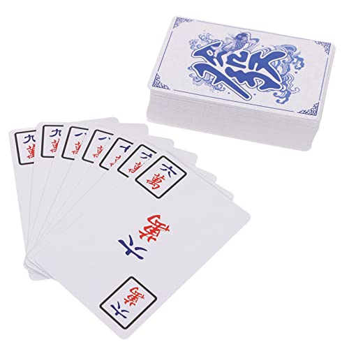 LRXIYODE 1 Satz Reise Mahjong Kartenset Tragbares Mahjong Spiel mit Kompletten Zubehör für Partys Familien und Freunde und Bunte Designs Langlebig und Unterhaltsam von LRXIYODE
