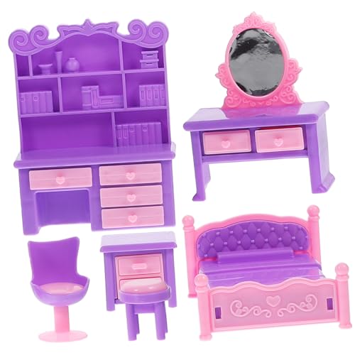 LRXIYODE 1 Satz Spielhausmöbel Mini-raumsofa Kleines Couchmodell Mini-sofamöbel Mini-hausbedarf Winzige Hausmöbel Winziges Sofadekor Entzückendes Kleines Sofa Winzige Möbel Violett Plastik von LRXIYODE