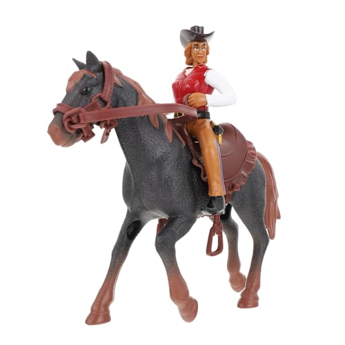 LRXIYODE 1satz Imitation Dekorative Pferdefigur Für Sandkasten Vivid Western Cowboy Ritter Modell Mit Schwarzem Pferd Robustes Spielzeug Für Junge Mädchen Und Kreative Rollenspiele LRXIYODE 1satz Imitation Dekorative Pferdefigur Für Sandkasten Vivid Western Cowboy Ritter Modell Mit Schwarzem Pferd Robustes Spielzeug Für Junge Mädchen Und Kreative Rollenspiele von LRXIYODE