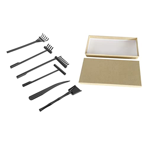 LRXIYODE 1 Satz Zen Garten Sandrechen Set Teiliges Set mit Schwarzen Rechen Aufbewahrungsbox Zen Garten Zubehör für Meditation und Stressabbau LRXIYODE 1 Satz Zen Garten Sandrechen Set Teiliges Set mit Schwarzen Rechen Aufbewahrungsbox Zen Garten Zubehör für Meditation und Stressabbau von LRXIYODE