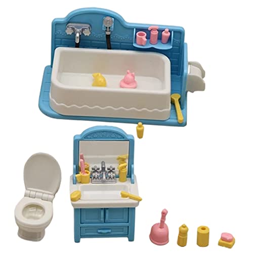 LRXIYODE 1 Satz puppenhaus waschbecken für kinderspielzeug hühner Toys for Dollhouse Badezimmer Miniaturmodell puppenhaus zubehör mini Mini-Toilette Plastik LRXIYODE 1 Satz puppenhaus waschbecken für kinderspielzeug hühner Toys for Dollhouse Badezimmer Miniaturmodell puppenhaus zubehör mini Mini-Toilette Plastik von LRXIYODE