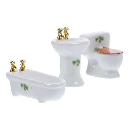 LRXIYODE 1 Set Badezimmer Szene Prop Puppe Versorgung Miniatur Badezimmer Prop Keramik Mini Liefert LRXIYODE 1 Set Badezimmer Szene Prop Puppe Versorgung Miniatur Badezimmer Prop Keramik Mini Liefert von LRXIYODE