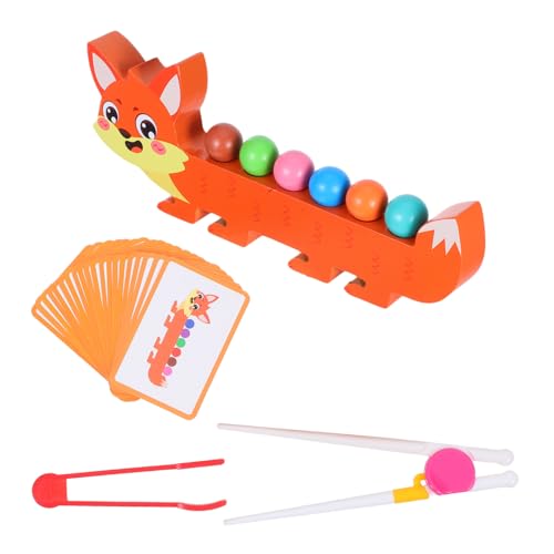 LRXIYODE 1 Set Holzfuchs-perlen-aktivitätsspielzeug Für Kleinkinder, Formen Und Farben, Stapelspielzeug, Lernspiel, Fördert Die Feinmotorik Und Farberkennung LRXIYODE 1 Set Holzfuchs-perlen-aktivitätsspielzeug Für Kleinkinder, Formen Und Farben, Stapelspielzeug, Lernspiel, Fördert Die Feinmotorik Und Farberkennung von LRXIYODE