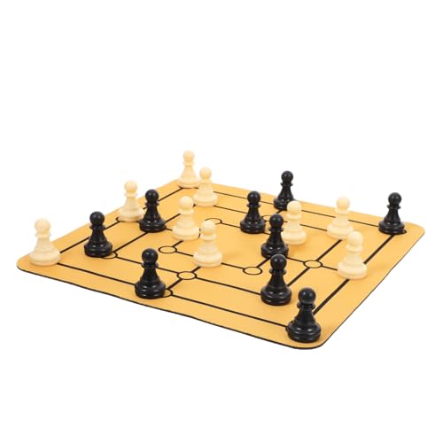 LRXIYODE 1 Set Nine Herren-Morris-brettspiel, Tragbares Heimschachspiel Für Traditionelle Unterhaltung Und Versammlungs-partyspiele von LRXIYODE