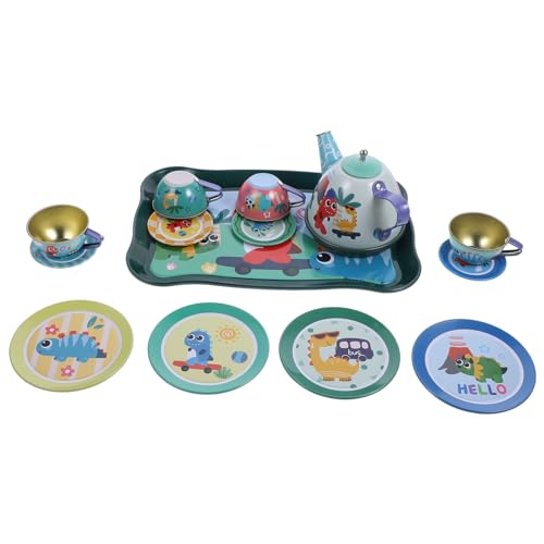 LRXIYODE 1 Set Spielhaus Teeservice Teetassen Für Mini Teetasse Mini Teekessel Kleines Teegeschirr Rollenspiel Weihnachten Für Mädchen Weißblech von LRXIYODE
