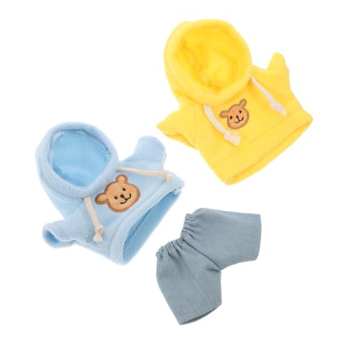 LRXIYODE 1 Set Stoffbär-puppenkleidung: Stofftier-ersatz-Kapuzenpullover Und -Hose Für 20 cm Große Bären – Wiederverwendbares Puppenkostüm Zum Anziehen LRXIYODE 1 Set Stoffbär-puppenkleidung: Stofftier-ersatz-Kapuzenpullover Und -Hose Für 20 cm Große Bären – Wiederverwendbares Puppenkostüm Zum Anziehen von LRXIYODE