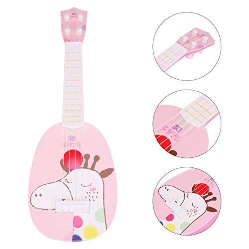 LRXIYODE 1 Stück Saitige Gitarre im Cartoon Stil REH Pädagogisches Musikinstrument Kreativität und Motorischen Fähigkeiten für Drinnen und Draußen von LRXIYODE