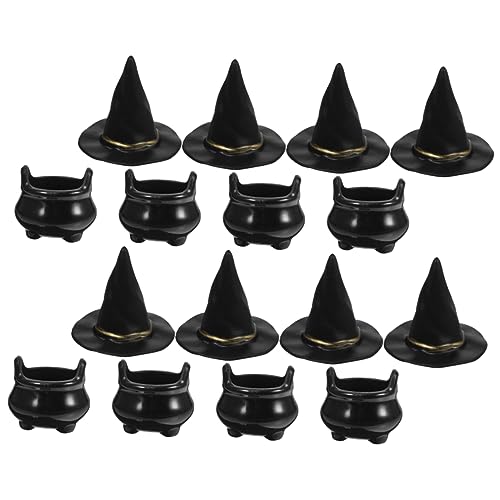 LRXIYODE 10 Sätze und Hexenhüte Halloween Miniatur Dekoration DIY Party Zubehör für Festliche Gruselatmosphäre und Süßigkeitenfüllung LRXIYODE 10 Sätze und Hexenhüte Halloween Miniatur Dekoration DIY Party Zubehör für Festliche Gruselatmosphäre und Süßigkeitenfüllung von LRXIYODE