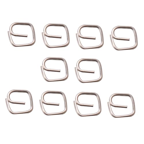 LRXIYODE 10 Stück Mini-Tasten Kleiner Gepäckverschluss Kleines Hauszubehör Puppenhaus Schnalle Dekore Miniaturverschlussdekor Verzierung Der Gepäckschnalle Mini House Prop Silver Legierung von LRXIYODE
