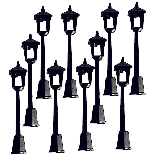 LRXIYODE 10 Stück Modellverzierungen Für Straßenlaternen Mini-Lichter Miniatur Modell Straßenlaternen Winzig Solar- Weihnachts -straßenlampenmodell Klein Plastik Black LRXIYODE 10 Stück Modellverzierungen Für Straßenlaternen Mini-Lichter Miniatur Modell Straßenlaternen Winzig Solar- Weihnachts -straßenlampenmodell Klein Plastik Black von LRXIYODE