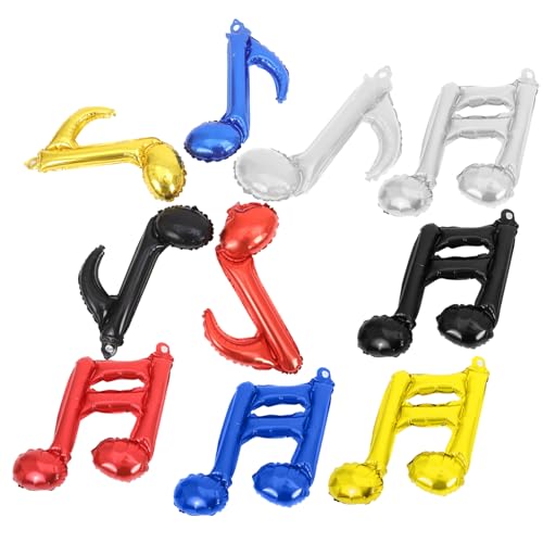 LRXIYODE 10stücke Musiknoten Folienballons Bunte Metallballons Für Musik-themenpartys Geburtstagsfeiern Dekoration Für Konzerte Und LRXIYODE 10stücke Musiknoten Folienballons Bunte Metallballons Für Musik-themenpartys Geburtstagsfeiern Dekoration Für Konzerte Und von LRXIYODE