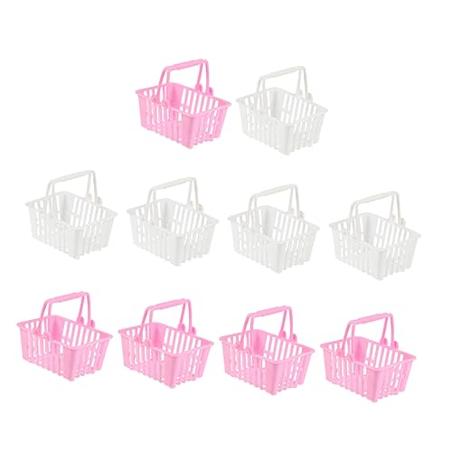LRXIYODE 10 Stück Puppen-einkaufskorb Dekorativ Gefälscht Mini Plastik von LRXIYODE