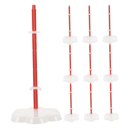LRXIYODE 10 Stück Puppenständer Kunststoff mit Stabilem Flachem Sockel Sicherer Halt für Sammlerpuppen und Actionfiguren Transparent Basisdurchmesser Dekorative Ausstellungsständer von LRXIYODE