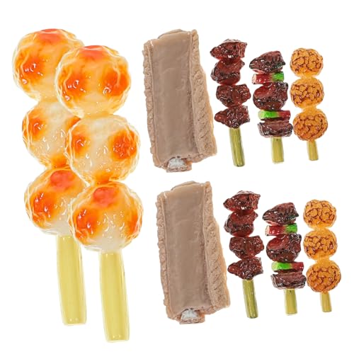 LRXIYODE 10 Stück Simulierte Grillspieße für hühner kinderspielzeuge Esszimmerdekoration Spielzeugnahrung simuliertes Grillgut Grillfleisch PVC LRXIYODE 10 Stück Simulierte Grillspieße für hühner kinderspielzeuge Esszimmerdekoration Spielzeugnahrung simuliertes Grillgut Grillfleisch PVC von LRXIYODE