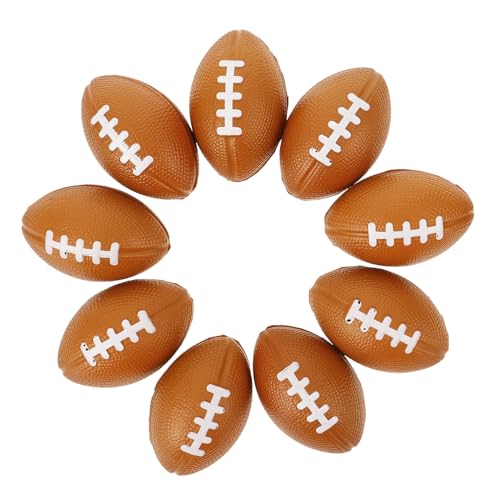 LRXIYODE 10 Stück Sprühfarbe Fußball Sensorische Stressbälle Party Gefälligkeiten Leckerlibeutelfüller Mini-Football-Helm Sensorische Bälle Stressbälle in Großen Mengen Pu Brown LRXIYODE 10 Stück Sprühfarbe Fußball Sensorische Stressbälle Party Gefälligkeiten Leckerlibeutelfüller Mini-Football-Helm Sensorische Bälle Stressbälle in Großen Mengen Pu Brown von LRXIYODE