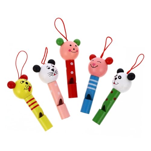 LRXIYODE 10 Stück Teiliges Buntes Tierkopf Pfeifenspielzeug Lustiger Noisemaker für Fördert Musikalische Kreativität und Gehirnentwicklung Party und Freizeitspielzeug für Kindergarten und von LRXIYODE