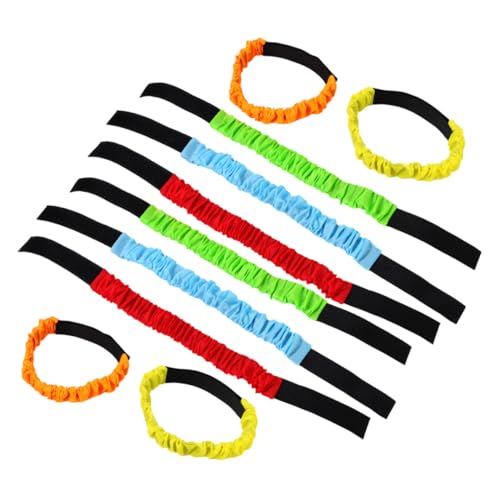 LRXIYODE 10 Stück Teiliges Elastische Verschleißfeste Beinbänder für Dreibeinlauf Robuste Geeignet für Erwachsene Einfach Anzulegen für Teamwork outdoor spiele von LRXIYODE