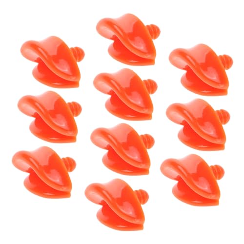 LRXIYODE 10 Stück Teiliges Entenschnabel aus Kunststoff DIY Ersatzteile für Plüsch Enten Glatte Oberfläche Sicher und Einfach zu Montieren für Puppen und Tierhandwerk von LRXIYODE