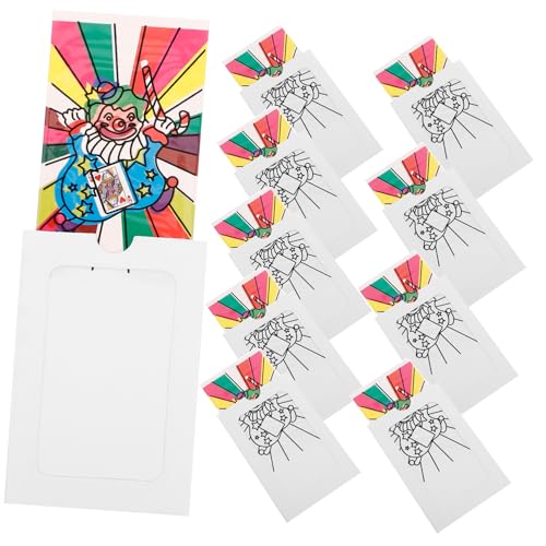 LRXIYODE 10 Stück Teiliges Kleine Clown Farbwechselkarten als Kreatives Halloween Bastelspielzeug für Malposter und Farbspaß Einzigartige Zaubertricks und Geschenkidee für Jugendliche LRXIYODE 10 Stück Teiliges Kleine Clown Farbwechselkarten als Kreatives Halloween Bastelspielzeug für Malposter und Farbspaß Einzigartige Zaubertricks und Geschenkidee für Jugendliche von LRXIYODE