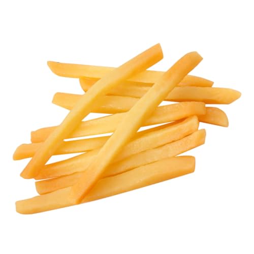 LRXIYODE 10 Stück Teiliges Künstliche Pommes Frites Modell aus PVC Lebensechte Nachbildung für Küchen und Restaurantdekoration Realistische Fast Food Simulation von LRXIYODE