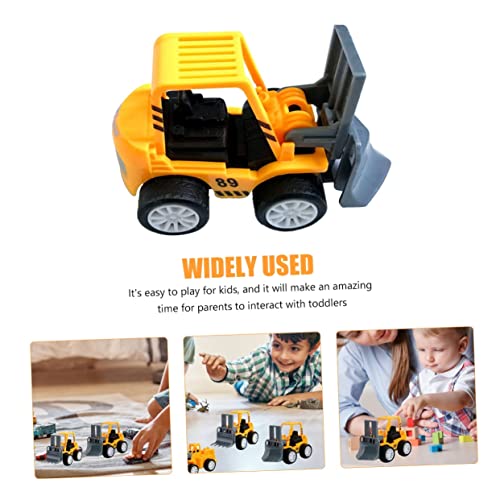 LRXIYODE 10 Stück Teiliges Mini Baustellenfahrzeuge Spielzeugautos zum Zurückziehen Bunte Kunststoff LKW Modelle für Jungen und Mädchen Einfaches Pull Back für Ab Jahren von LRXIYODE