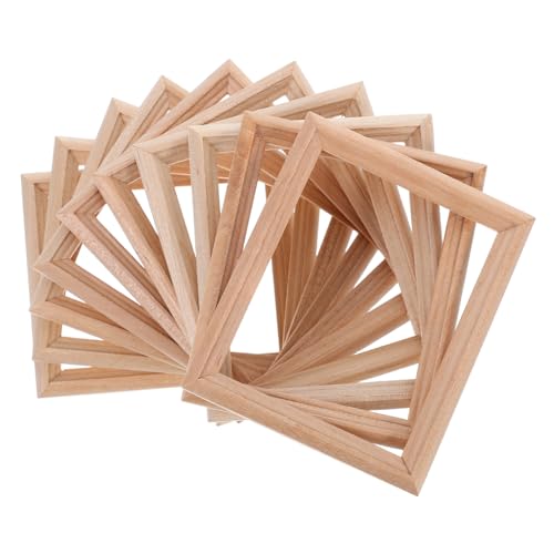LRXIYODE 10 Stück Teiliges Mini Bilderrahmen aus Naturholz Dekorative Puppenhaus Fotohalter für Mikro Landschaften Langlebig und Fein Verarbeitet Vielseitig für DIY und Miniaturhäuser LRXIYODE 10 Stück Teiliges Mini Bilderrahmen aus Naturholz Dekorative Puppenhaus Fotohalter für Mikro Landschaften Langlebig und Fein Verarbeitet Vielseitig für DIY und Miniaturhäuser von LRXIYODE