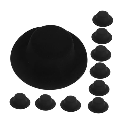LRXIYODE 10 Stück Teiliges Mini Hüte für Puppen und Haustiere Stabile Mini Hut Bastelmaterialien Schwarze Kleine Hüte für DIY Projekte Vielseitige Party und Weihnachtsdeko LRXIYODE 10 Stück Teiliges Mini Hüte für Puppen und Haustiere Stabile Mini Hut Bastelmaterialien Schwarze Kleine Hüte für DIY Projekte Vielseitige Party und Weihnachtsdeko von LRXIYODE