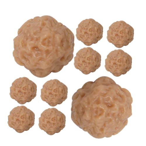 LRXIYODE 10 Stück Teiliges PVC Künstliche Rindfleisch Fleischbällchen Simulation Realistisch Aussehende Dekoration Fotorequisiten Langlebig Vielseitig Einsetzbar für Küche Restaurant Party von LRXIYODE