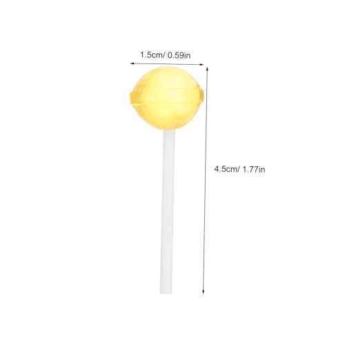 LRXIYODE 10 Stück Teiliges Puppenhaus Zubehör Miniatur Lollipops Modellset Farben Lebensechte Lebensmittel Buntes DIY Dekorationsset für Puppenhaus und Miniaturwelten von LRXIYODE