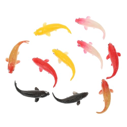 LRXIYODE 10 Stück Teiliges Realistische Mini Goldfisch Modelle Wasserfeste Aquarium Dekoration Detailreiche Farbige Karpfen Figuren Robust und Bruchsicher für Aquarien und Kreative DIY LRXIYODE 10 Stück Teiliges Realistische Mini Goldfisch Modelle Wasserfeste Aquarium Dekoration Detailreiche Farbige Karpfen Figuren Robust und Bruchsicher für Aquarien und Kreative DIY von LRXIYODE