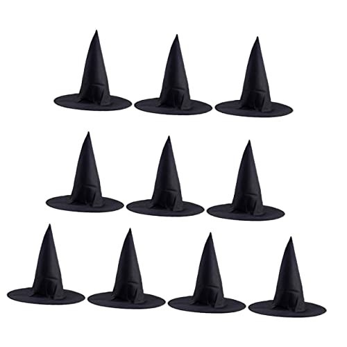 LRXIYODE 10 Stück Teiliges Schwarz Hexenhüte für Halloween Kostümpartys Verkleidung für Cosplay Fotografie und Festliche Anlässe LRXIYODE 10 Stück Teiliges Schwarz Hexenhüte für Halloween Kostümpartys Verkleidung für Cosplay Fotografie und Festliche Anlässe von LRXIYODE