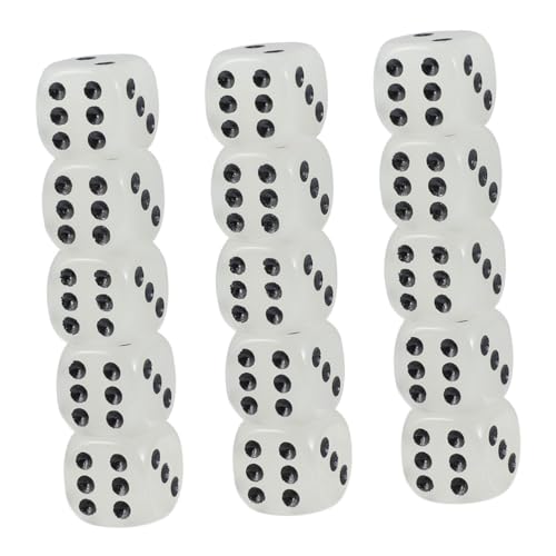 LRXIYODE 10 Stück Teiliges Seitiges Acrylspielwürfel Abgerundete Ecken Leuchtende Schwarze Punkte Lesbare Zahlen für Party Familie Camping und Lernspiele LRXIYODE 10 Stück Teiliges Seitiges Acrylspielwürfel Abgerundete Ecken Leuchtende Schwarze Punkte Lesbare Zahlen für Party Familie Camping und Lernspiele von LRXIYODE