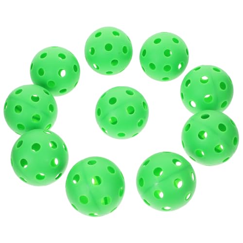 LRXIYODE 10 Stück Teiliges Weichem Eva mit Löchern Leicht und Sicher für Hitting Training Fangspielzeug als Interessantes Kinderzubehör in Hellgrün von LRXIYODE