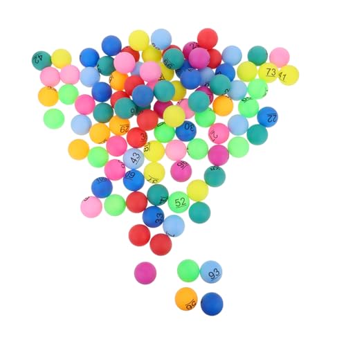 LRXIYODE 100 Stück Farbkugeln und Gewinnbälle Tombola-Kugelnummern Bälle ziehen Zahlen-Bingo für Events Lotteriekugeln Bunte Pong-Bälle kleine Plastikbälle für Spiele pp LRXIYODE 100 Stück Farbkugeln und Gewinnbälle Tombola-Kugelnummern Bälle ziehen Zahlen-Bingo für Events Lotteriekugeln Bunte Pong-Bälle kleine Plastikbälle für Spiele pp von LRXIYODE