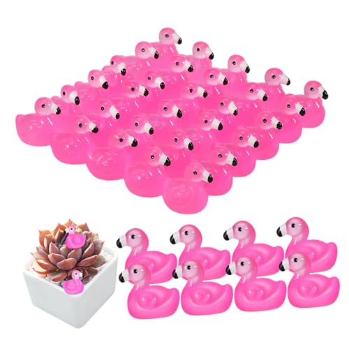 LRXIYODE 100 Stück Im Dunkeln leuchtender Flamingo leuchtende Figuren Mini Flamingo Gartenaccessoires Leuchtende Tierfiguren für Bastelprojekte deko kleine Harztiere Flamingo-Ornamente LRXIYODE 100 Stück Im Dunkeln leuchtender Flamingo leuchtende Figuren Mini Flamingo Gartenaccessoires Leuchtende Tierfiguren für Bastelprojekte deko kleine Harztiere Flamingo-Ornamente von LRXIYODE