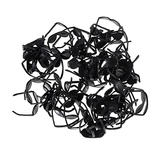 LRXIYODE 100 Stück Mini- Puppen für Puppen Bastelidee Puppen Mode Toys Babypuppe Miniatur Kostüm Puppe Puppenbrillen PVC Black von LRXIYODE
