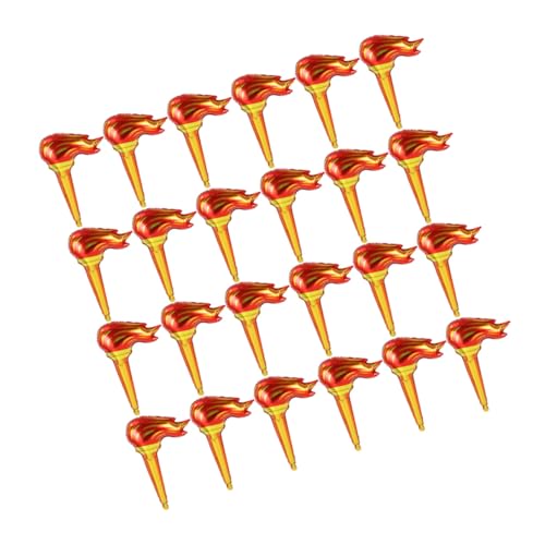 LRXIYODE 100 Stück Teiliges Aufblasbares Groß Realistisch für Sportveranstaltungen Tragbar Einfach Aufzublasen als Party deko für Outdoor feuerfackeln von LRXIYODE