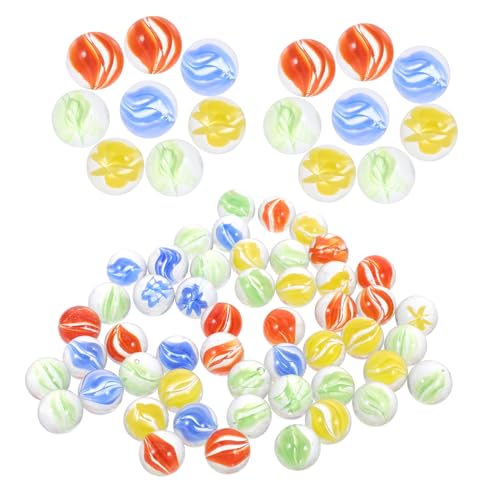 LRXIYODE 100 Stück Teiliges Bunte Glasmurmeln Stabile Glasperlen für Spiel und Aquarien Dekoration Farbenfrohe Mosaiksteine Sicher für Fische Vielseitig Verwendbar von LRXIYODE