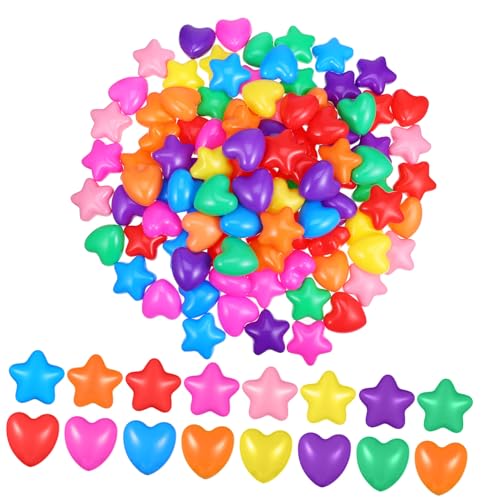 LRXIYODE 100 Stück Teiliges Schwimmspielzeug Bunte Herz und Sternförmige Ozeanbälle für Spielgruben und Partys Fördert Greifkraft und Hand Auge Koordination LRXIYODE 100 Stück Teiliges Schwimmspielzeug Bunte Herz und Sternförmige Ozeanbälle für Spielgruben und Partys Fördert Greifkraft und Hand Auge Koordination von LRXIYODE