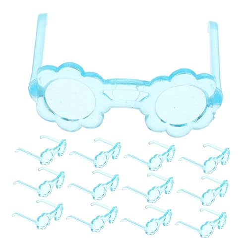 LRXIYODE 100 Stück Transparente Puppenbrillen Stilvolle Mini Doll Sonnenbrillen Kreative Puppenaccessoires für Puppen Langlebig Modisch als und Dekoration von LRXIYODE