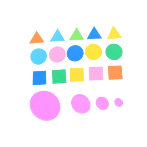 LRXIYODE 1000 Stück Teiliges Bunte Selbstklebende Eva Schaumstoff Sticker für Lernspielzeug zur Kognitiven Mini Formen Aufkleber für Basteln und Scrapbooking von LRXIYODE