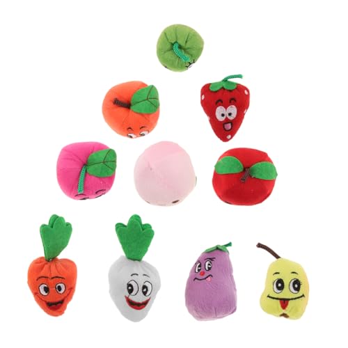LRXIYODE 10Stücke Cartoon Fingerpuppen für Kreative Handpuppen mit Obstmotiven Sprachentwicklung und Fantasie für Geschichtenerzähler und Frühes LRXIYODE 10Stücke Cartoon Fingerpuppen für Kreative Handpuppen mit Obstmotiven Sprachentwicklung und Fantasie für Geschichtenerzähler und Frühes von LRXIYODE