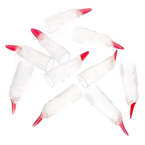 LRXIYODE 10Stücke Halloween Hexennägel Nagelabdeckungen Leuchtende Finger Für Kostümparty Und Verkleidung Requisiten Im Dunkeln Leuchtend Für Halloween Cosplay Und Party Tricks von LRXIYODE