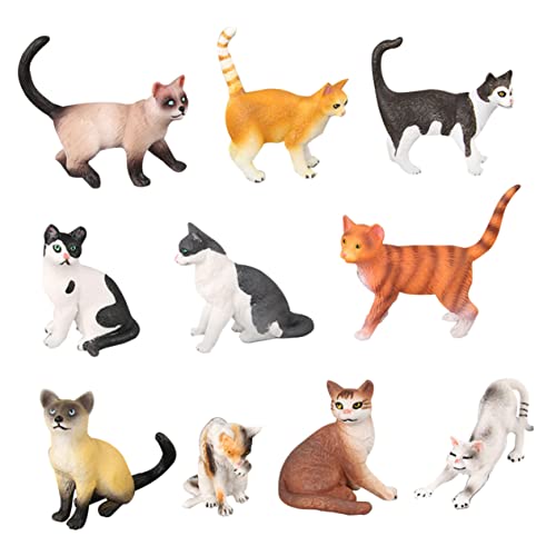 LRXIYODE 10Stücke Katzenfigur Teiliges Katzen für Tierfiguren für Büro Auto und Zuhause Bezauberndes für Katzenliebhaber und Fotoaufnahmen LRXIYODE 10Stücke Katzenfigur Teiliges Katzen für Tierfiguren für Büro Auto und Zuhause Bezauberndes für Katzenliebhaber und Fotoaufnahmen von LRXIYODE
