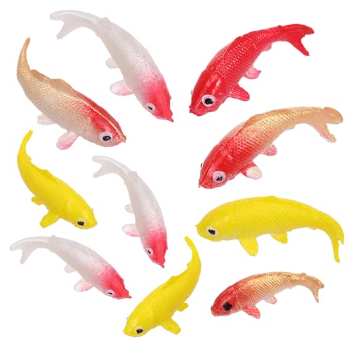 LRXIYODE 10Stücke Koi Modelle Gefälschte Fische für Aquarien Dekoration Heim und Miniaturlandschaftszene Details von LRXIYODE