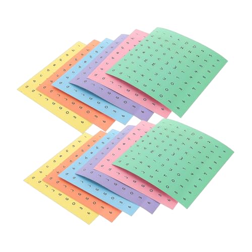 LRXIYODE 12 Blätter Handbuchaufkleber Aufkleber Für Die Kartenherstellung Kartenaufkleber Alphabet Und Zahlenaufkleber Scrapbook Aufkleber Journalaufkleber Scrapbooking Buchstaben von LRXIYODE