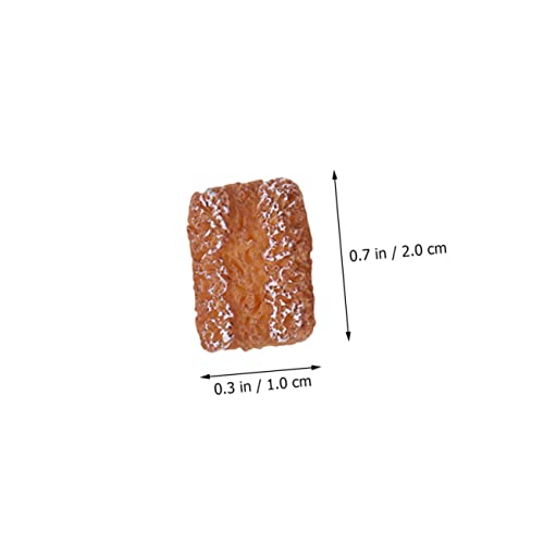 LRXIYODE 12 Stück Mini -Kuchenmodell Mini-Brot-Modell realistisches falsches Brot Food- Brotmodelle selber Machen Harz von LRXIYODE