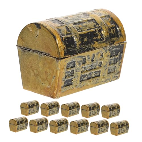 LRXIYODE 12 Stück Mini-Schatztruhe-Modell schmuckkästchen Spielzeugset Schmuckkasten schmuckkastchen kleine Schatztruhe Piratenschatz Schatzkiste aus Kunststoff Plastik Golden LRXIYODE 12 Stück Mini-Schatztruhe-Modell schmuckkästchen Spielzeugset Schmuckkasten schmuckkastchen kleine Schatztruhe Piratenschatz Schatzkiste aus Kunststoff Plastik Golden von LRXIYODE